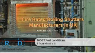 Fire Rated Rolling Shutters Manufacturers In UK