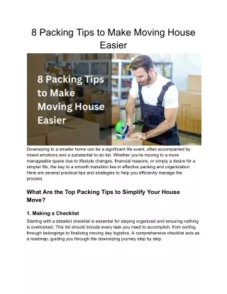 8 Packing Tips to Make Moving House Easier
