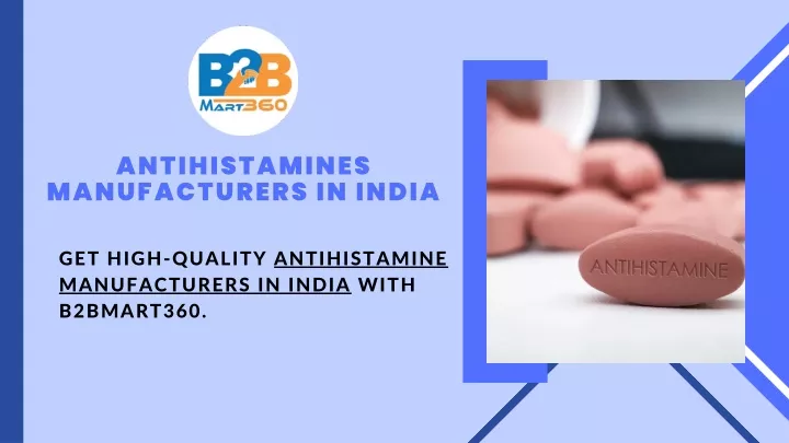 antihistamines manufacturers in india