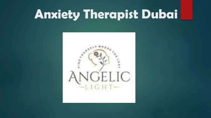 anxiety therapist dubai