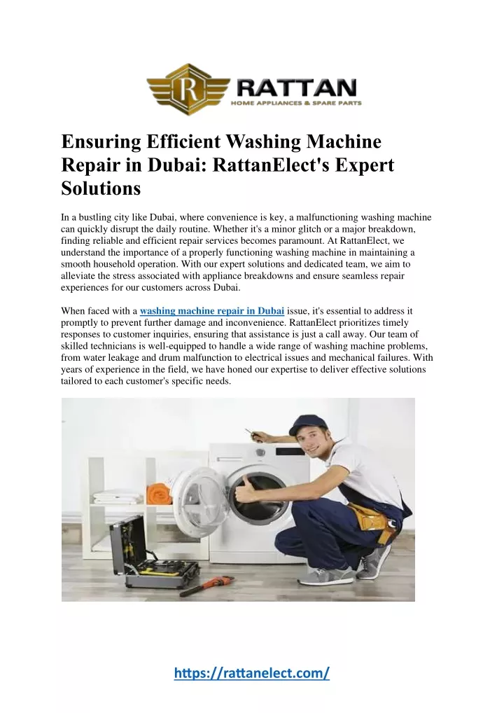 ensuring efficient washing machine repair