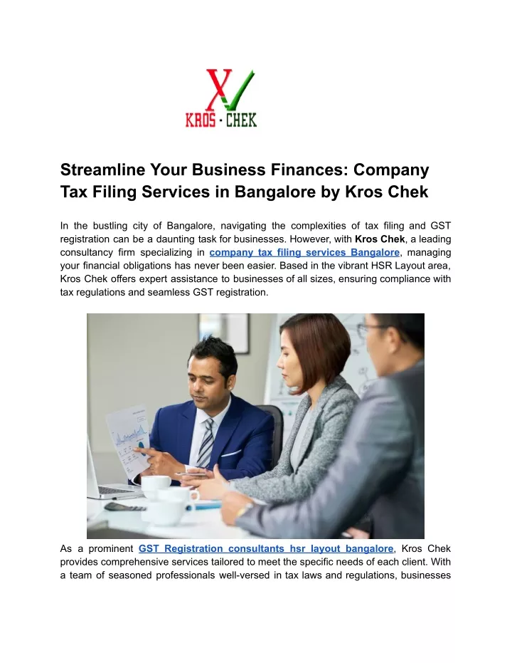 streamline your business finances company