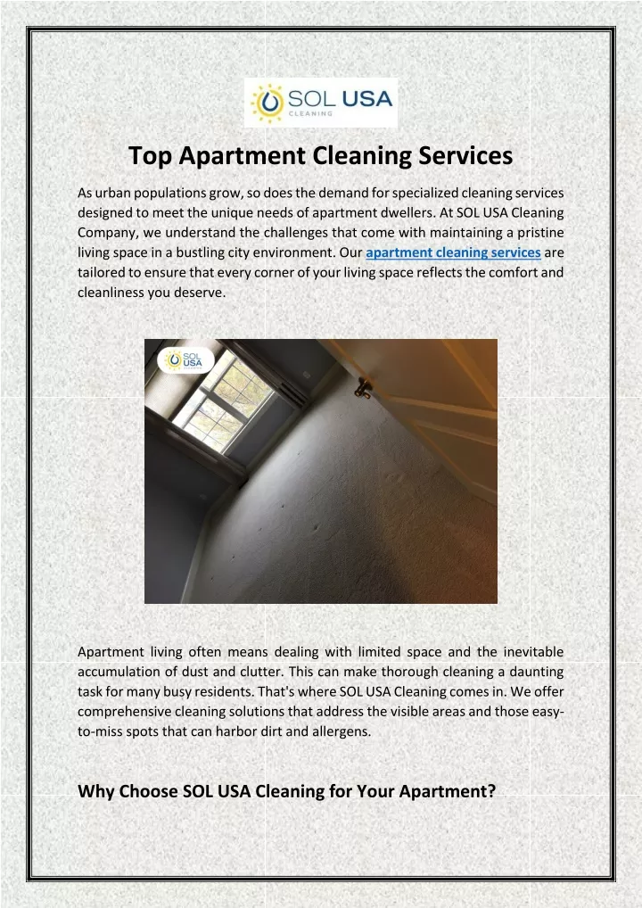 top apartment cleaning services