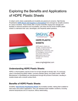 HDPE Sheets 4x8 Suppliers in Ahmedabad