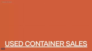 Used containers for sale in Leeds, Hull, Wakefield and Huddersfield