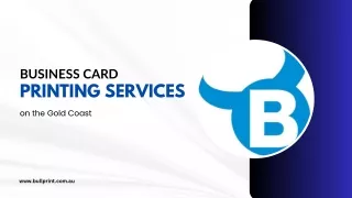 Eye-Catching Business Card Printing Services on the Gold Coast