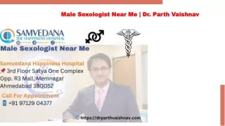 Male Sexologist Near Me | Dr. Parth Vaishnav
