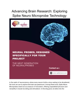 Advancing Brain Research_ Exploring Spike Neuro's Microprobe Technology (1)