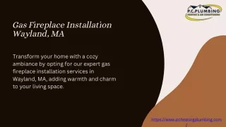 Quality Gas Fireplace Installation in Wayland, MA