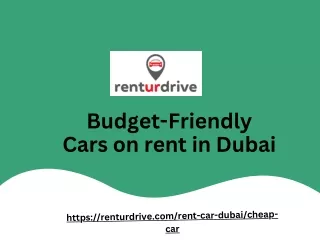 Budget- Friendly Cars Rent Dubai