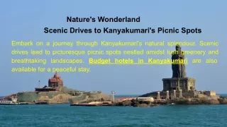 Nature's Wonderland Scenic Drives to Kanyakumari's Picnic Spots