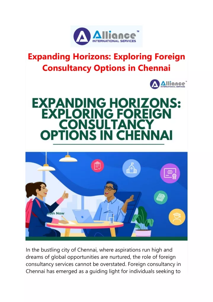 expanding horizons exploring foreign consultancy