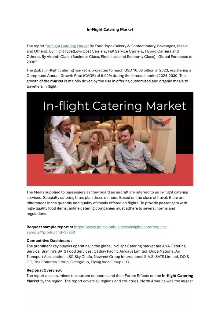 in flight catering market