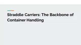 Straddle Carriers_ The Backbone of Container Handling