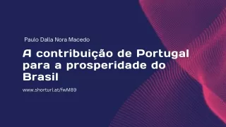 Cooperação ambiental: Efeitos portugueses das iniciativas brasileiras de sustent