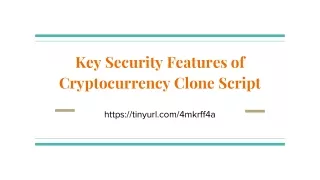 Key Security Features of Cryptocurrency Clone Script