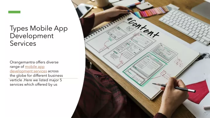 types mobile app development services