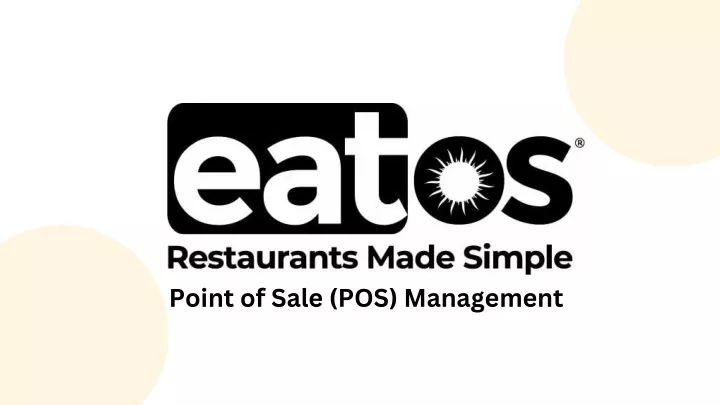point of sale pos management