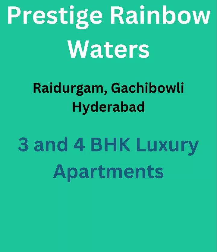 prestige rainbow waters
