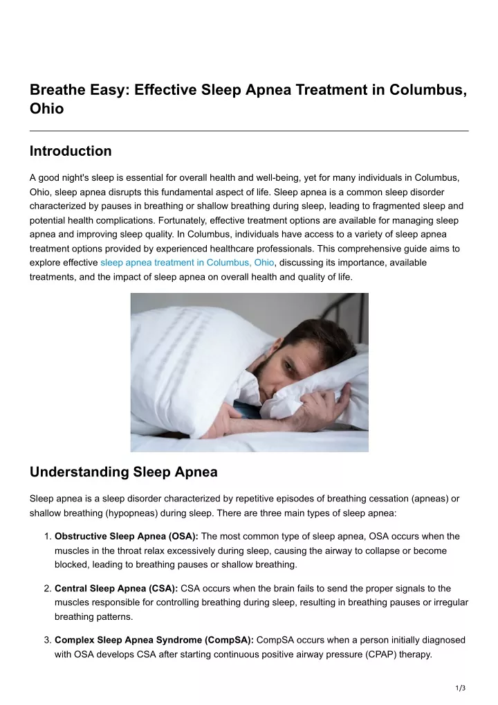 breathe easy effective sleep apnea treatment