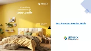 Best Paint for Interior Walls