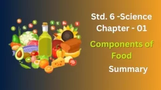 NCERT Solutions for Class 6 Science Chapter 1: Components of Food - Education85