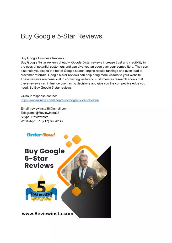 buy google 5 star reviews
