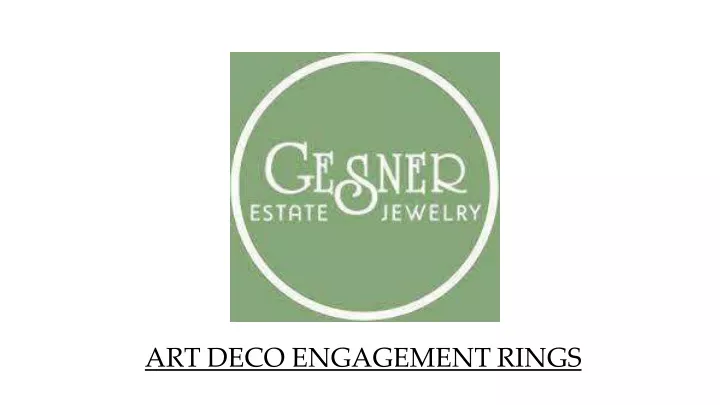 art deco engagement rings