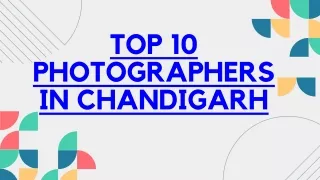 Top 10 Photographers in Chandigarh