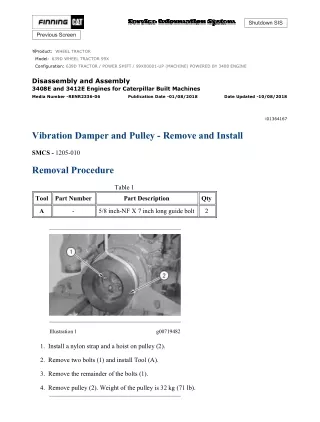 Caterpillar Cat 639D WHEEL TRACTOR (Prefix 99X) Service Repair Manual Instant Download