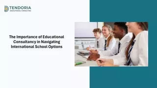 The Importance of Educational Consultancy in Navigating International Schools