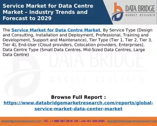 Service Market for Data Centre Market