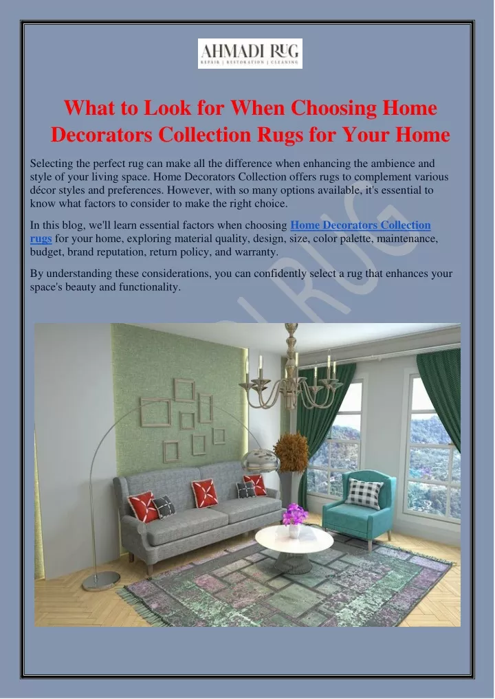 what to look for when choosing home decorators