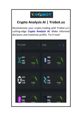 Crypto Analysis Ai Yrobot.us