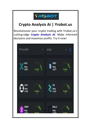 crypto analysis ai yrobot us