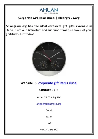 Corporate Gift Items Dubai   Ahlangroup.org