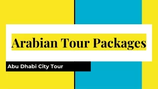 Arabian Tour Packages