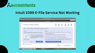 Intuit 1099 E-File Service Not Working