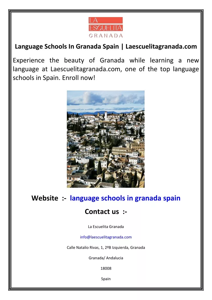 language schools in granada spain