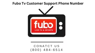 Fubo Tv Phone Number | Contact (800) 484-6514