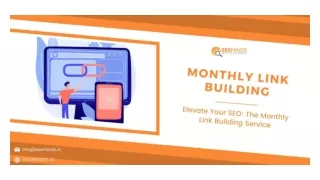 Elevate Your SEO The Monthly Link Building Service