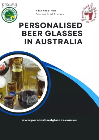 From Pints to Personalisation: The Story of Personalised Beer Glasses Australia