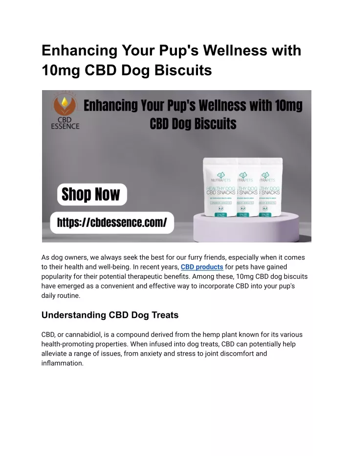 enhancing your pup s wellness with 10mg