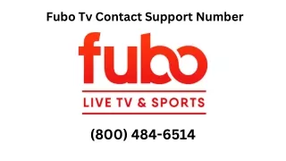 Fubo Tv Contact Support Number | Call (800) 484 - 6514!