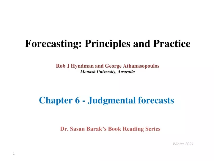 forecasting principles and practice rob j hyndman