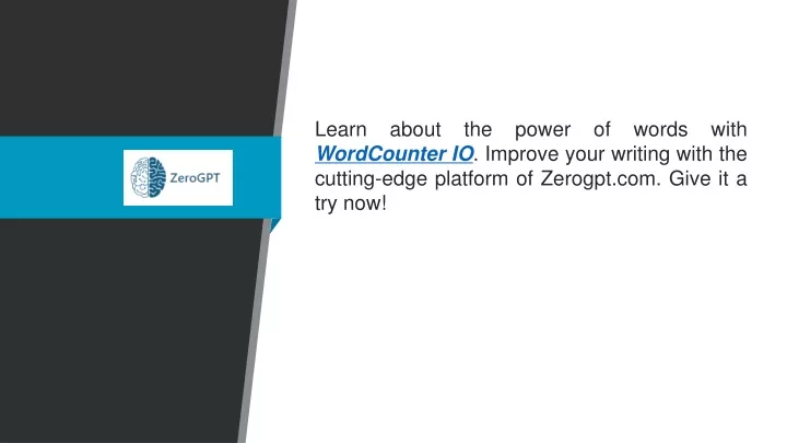 learn about the power of words with wordcounter