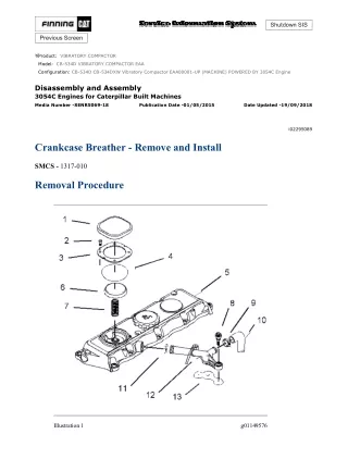 Caterpillar Cat CB-534D VIBRATORY COMPACTOR (Prefix EAA) Service Repair Manual Instant Download