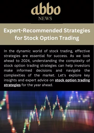 Expert-Recommended Strategies for Stock Option Trading