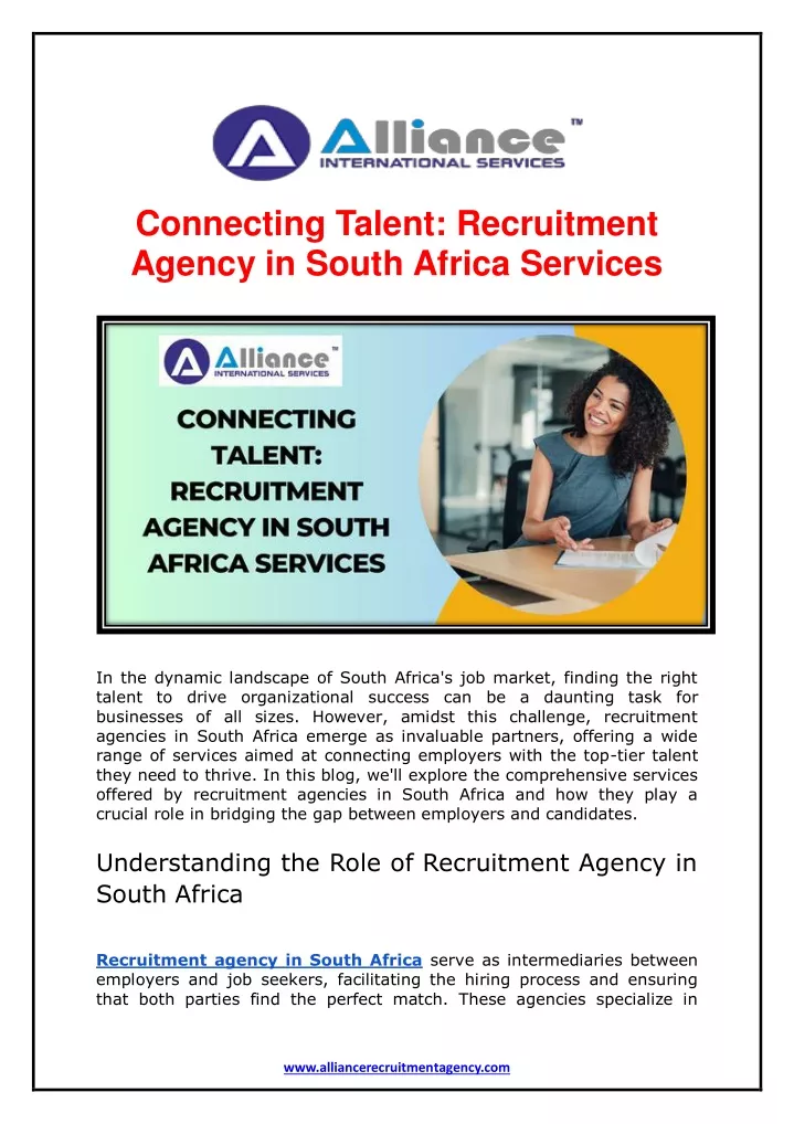 connecting talent recruitment agency in south