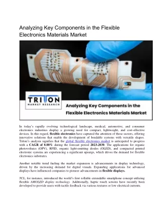 analyzing key components in the flexible
